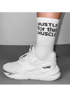 White Cotton Crew Socks | Comfortable Athletic Socks for Men & Women | Sports, Yoga, and Everyday Wear with Fun Sayings - pzsku/Z9FC8A3E3C72B11D0087AZ/45/_/1735890541/27011d19-5e1f-4911-98cc-0ad5a312acde