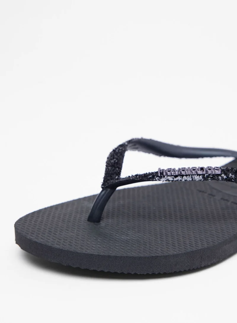 havaianas Glitter Strap Flip Flops