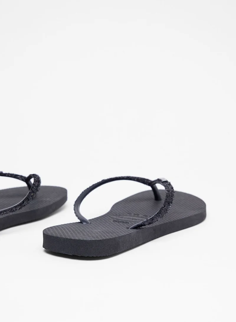 havaianas Glitter Strap Flip Flops