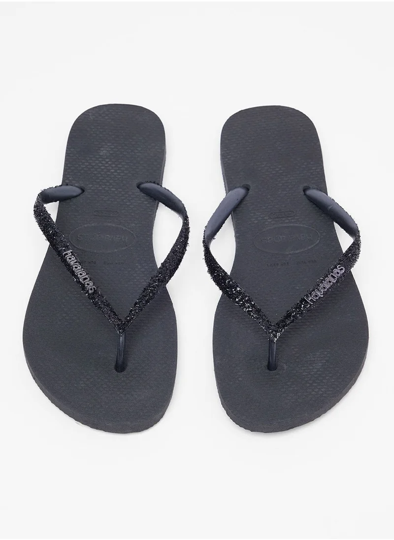 havaianas Glitter Strap Flip Flops