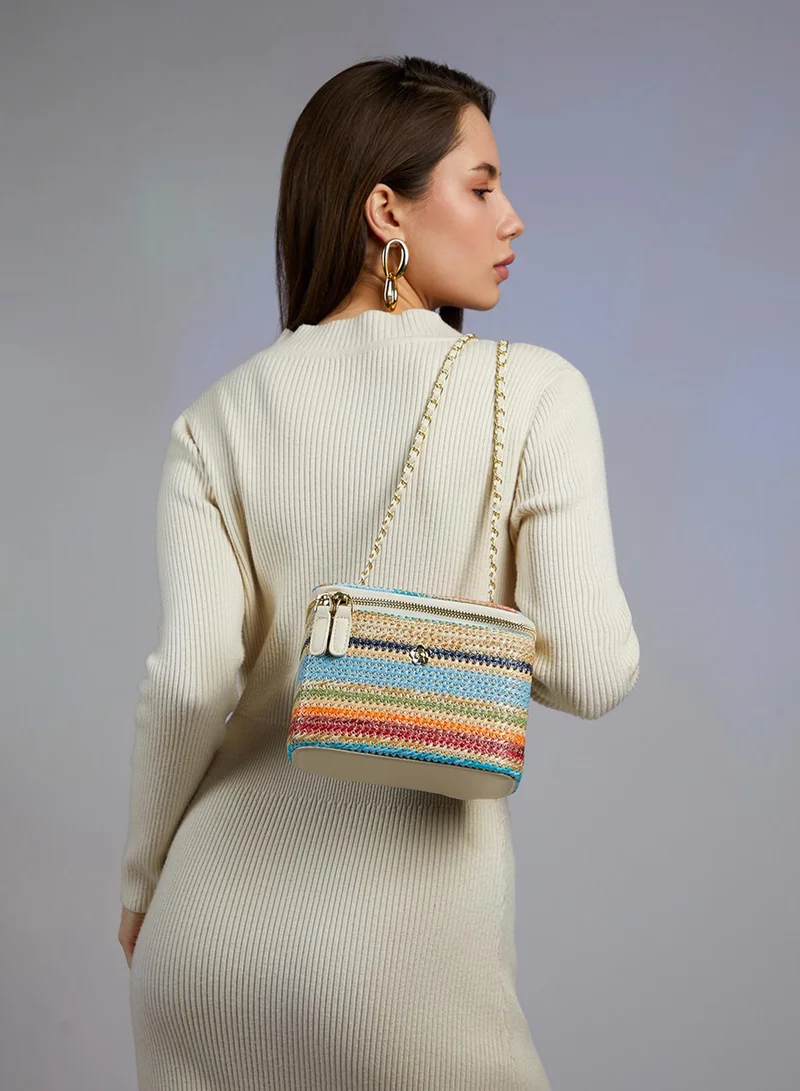 صوص هاوت حقيبة دلو من القش