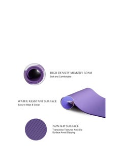 Generic Sworway YoSworway Yoga Mat, 10mm Thick Yoga Exercise Mat with Carry Bag, Exercise Mat for Yoga, Pilates, Fitness, Women, Men 183 x 61cmga Mat, 10mm Thick Yoga Exercise Mat with Carry Bag, Exercise Mat for Yoga, Pilates, Fitness, Women, Men 183 x 61cm  - Image 2