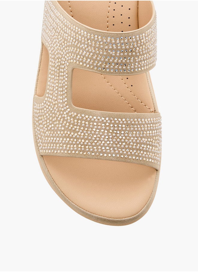 Le Confort Embellished Slip-On Sandals  - Image 4