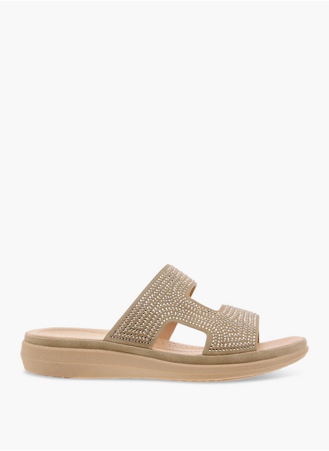 Le Confort Embellished Slip-On Sandals  - Image 3