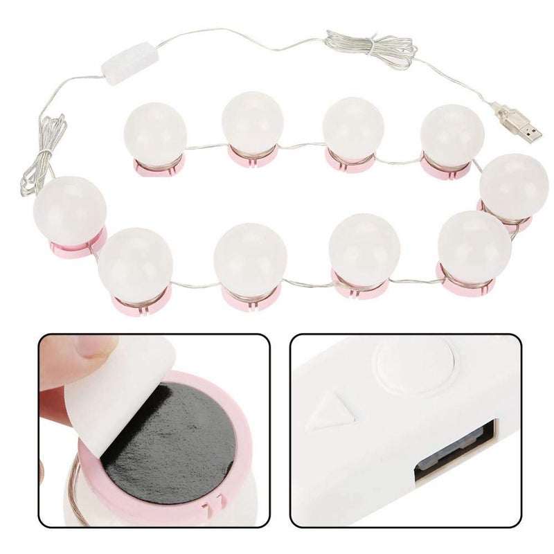 Hollywood style led vanity mirror lights kit with dimmable light bulbs lighting fixture strip for makeup vanity table set in dressing room - Image 2