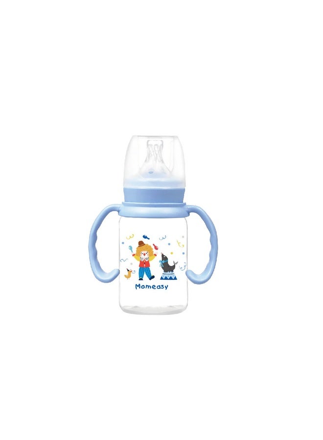 Momeasy Standard Feeding Bottle with Handles – 4oz / 120ml 44603 Blue - Image 1
