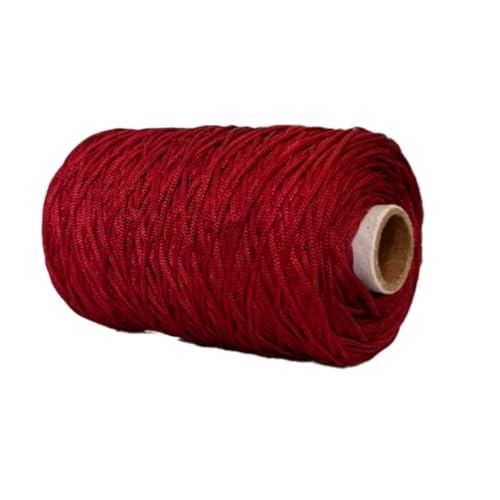 Crochela 2 MM Nylon Macrame Cord/Thread/Dori (Purse Thread) (200 Grams | 150 Meters) for Jewellery Making, Bags, Bracelet and Many Other DIY Crafts (Maroon) - Image 3