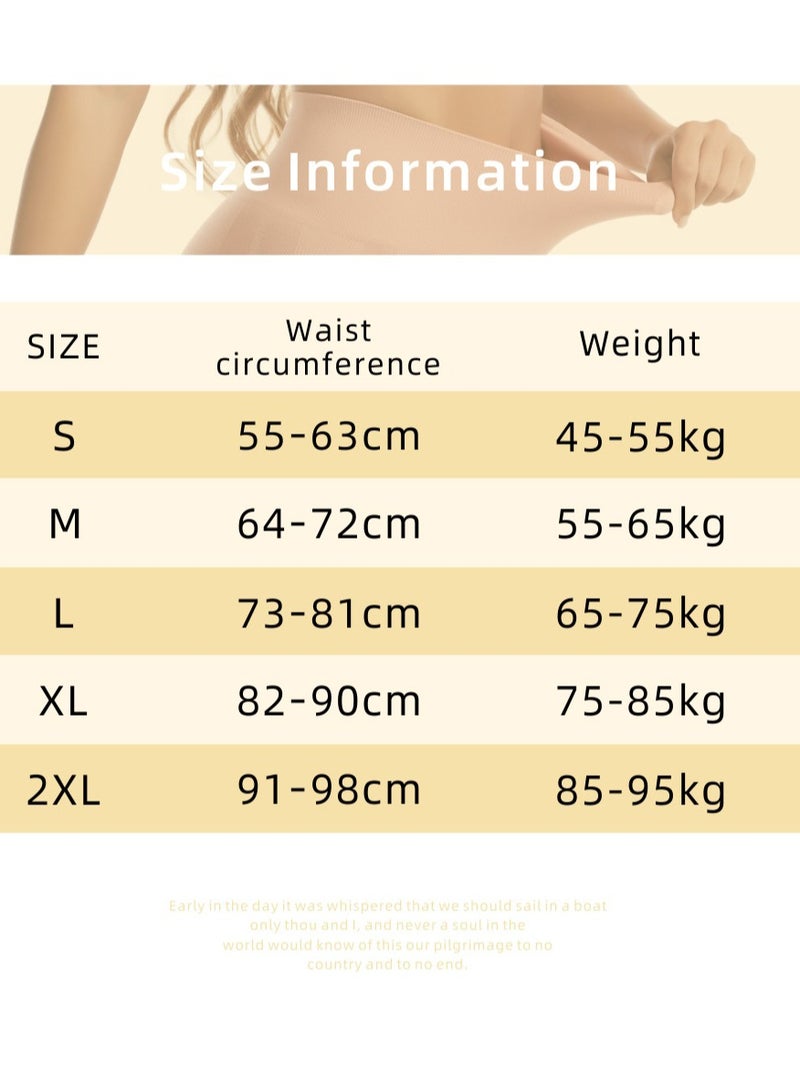 High Waisted Body Shaper Tummy Control Thong Shapewear for Women Seamless Underwear Black - Image 3