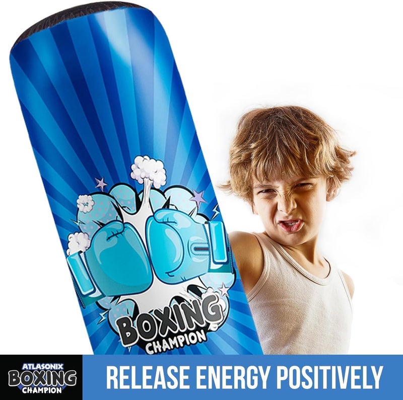 Atlasonix Punching Bag for Kids 8-12 - Punching Bag for Kids, | Blow Up Boxing Bag, Fun Punch, Toy & Gifts for Boys and Girls, Fun Active Game Birthday Gift - Image 2