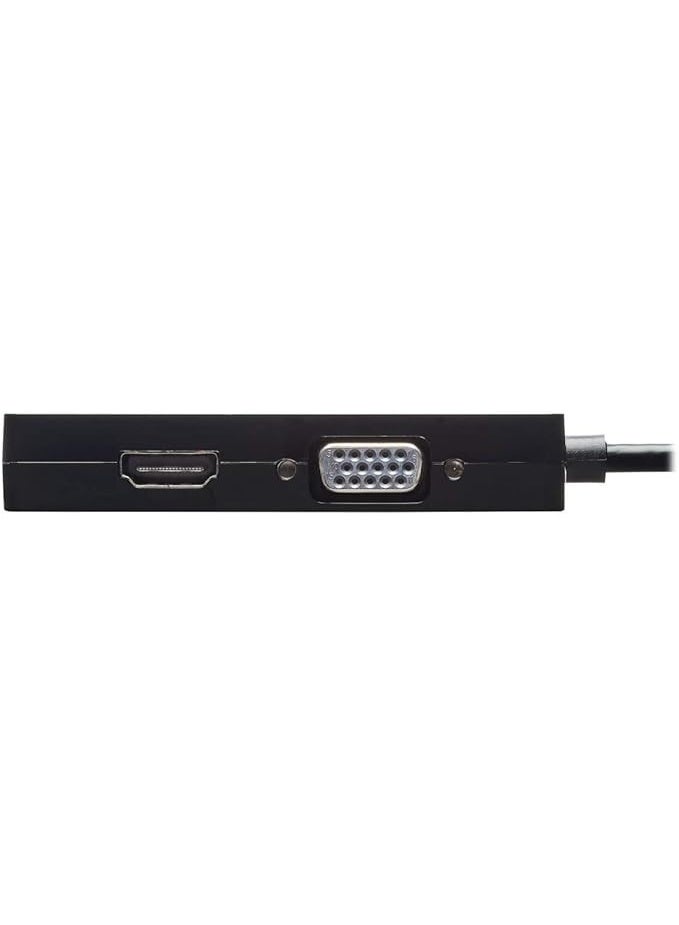 تريب لايت محول Tripp Lite P136-06N-HDV-4K من DisplayPort 1.2 إلى VGA / DVI / HDMI متعدد الاستخدامات (3 في 1)، بطول 15.24 سم، اللون أسود. - Image 2