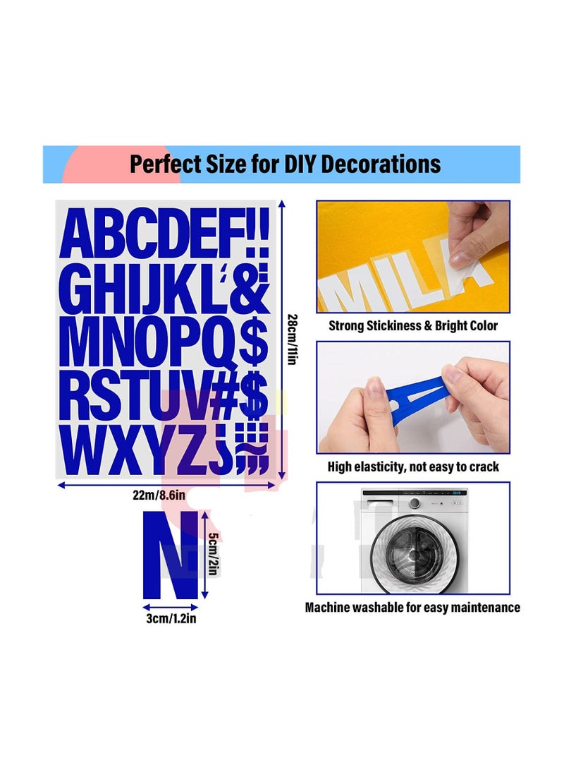 Generic 5 SHEET HEAT TRANSFER LETTERS AND NUMBER 5 DIFFERENT COLOR FOR T- SHIRT AND CLOTH SIZE 21CMX30CM - Image 2
