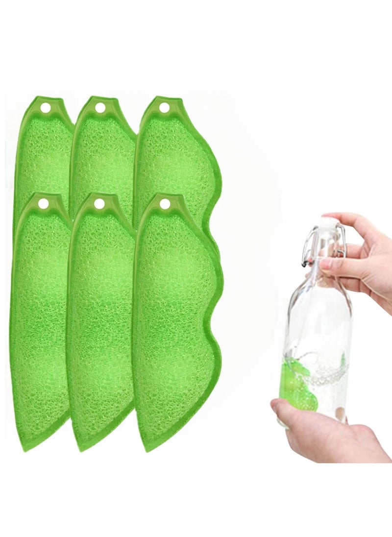 KASTWAVE - Magic Beans Bottle Cleaning Sponges - Reusable Sponge for Narrow Mouth Bottles, Efficient Internal Cleaning, Beans-Shaped Design - Image 1