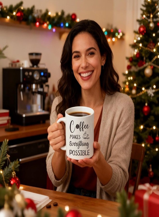 Ithmahco Coffee Lover Gifts for Women Men - Includes Mug Spoon Rest Holder Candle Socks Sticky Notes Set, Coffee Gift Basket for Birthday Mothers Day Galentines Valentines Day Christmas Gift Ideas - Image 3