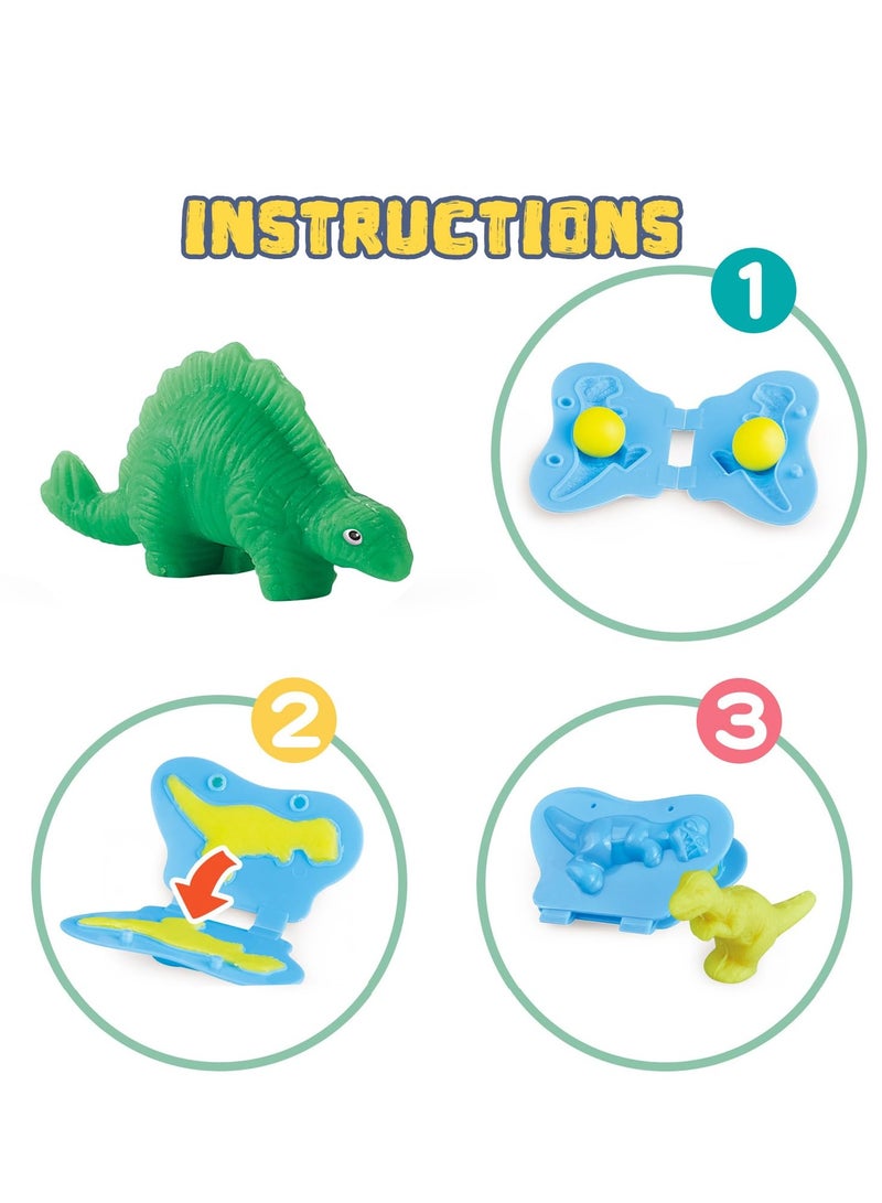 Color Dough Toys Dough Accessories Set Creations Tools for Kid 2-4-8 Years (Dinosaurs World) - Image 3
