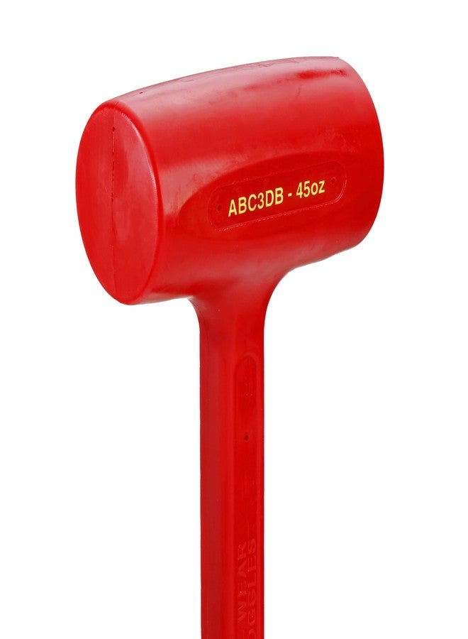 ABC HAMMERS Dead Blow Hammer - 45 oz. USA Made Polyurethane Hammer with Steel Reinforced Handle & 14.38" Overall Length - ABC3DB - Image 2