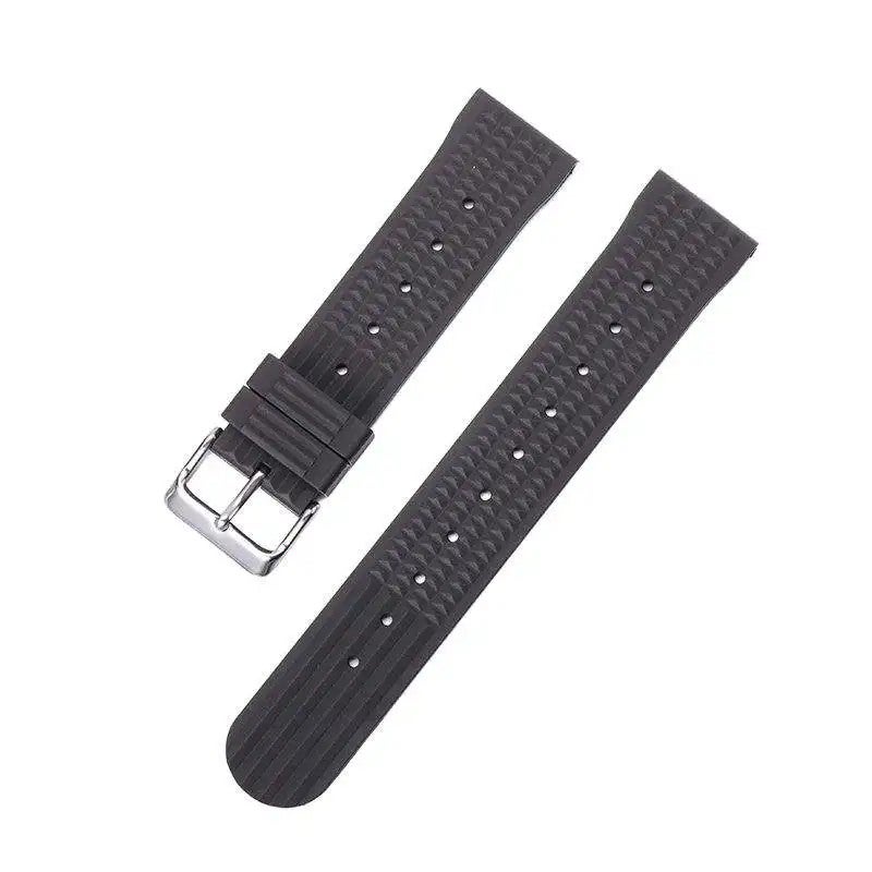 Y&D 20mm 22mm FKM Rubber Watch Strap - Vintage Waffle Design, Quick Release, Waterproof Breathable Watch Band - Replacement Watch Strap - Image 1