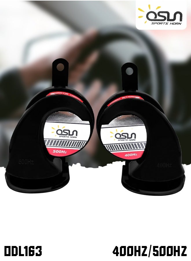 OSN - OSN Car Horn 12V 72W 110dB Strong Sound Two Tone 400Hz/500Hz OE Quality Power Sports Horn Compact Plus ODL163 - Image 1