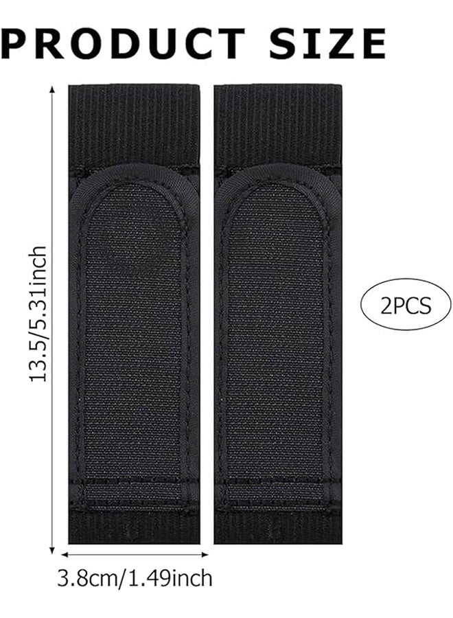 2 Pcs No Buckle Belt,Lazy Adjustable Belt,Adjustable Invisible Side Belts,No Buckle Belts For Men For Walking,Work,Home,Traveling,Jeans Pants,Convenience Belts(Black) - Image 2