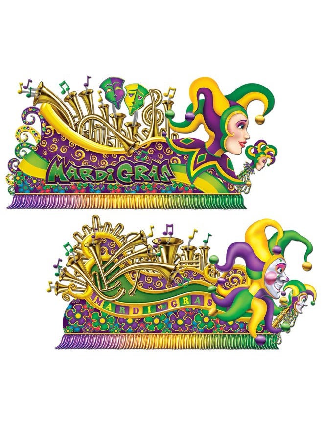 Beistle 52048 Mardi Gras Float Props, Plastic, Multicolor - Image 1