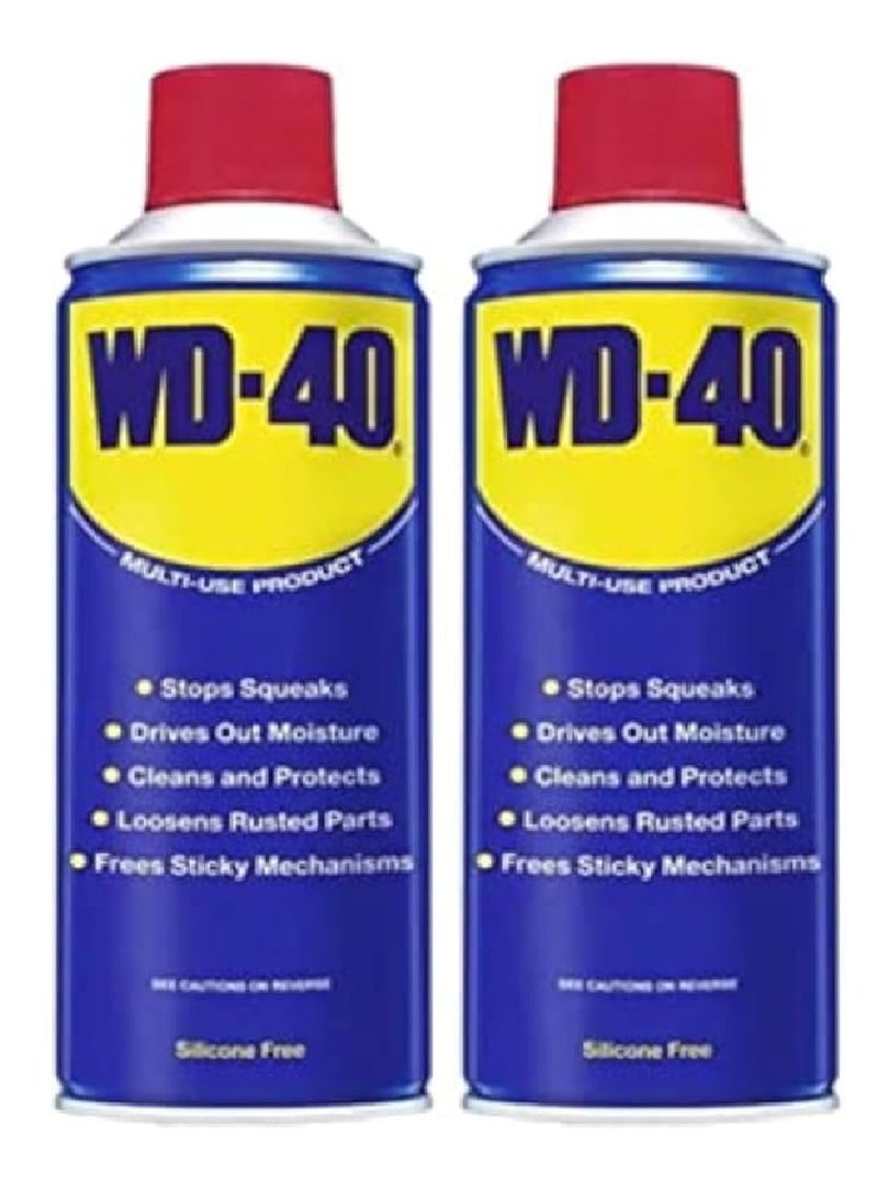 دبليو دي-40 WD-40 بخاخ زيت تشحيم متعدد الاستخدامات 330 مل -  قطعتين 