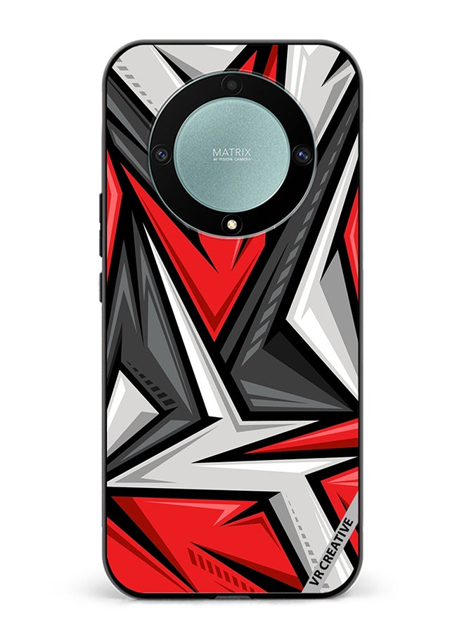 VR CREATIVE Protective Case Cover For Honor X9b Texture Sports Racing Style Red Color Design Multicolour - Image 1