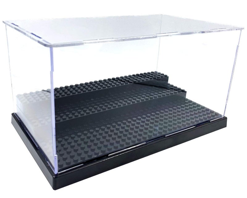 X XINÂ·SHI Display Case for Minifigure Action Figures Blocks Display Box Storage for Lego Minifigures Fit for Lego LoversBlack  - Image 1