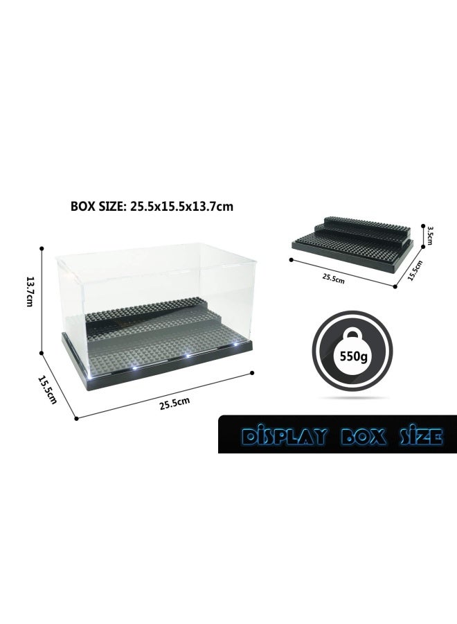 X XINÂ·SHI Display Case for Minifigure Action Figures Blocks Display Box Storage for Lego Minifigures Fit for Lego LoversBlack  - Image 2