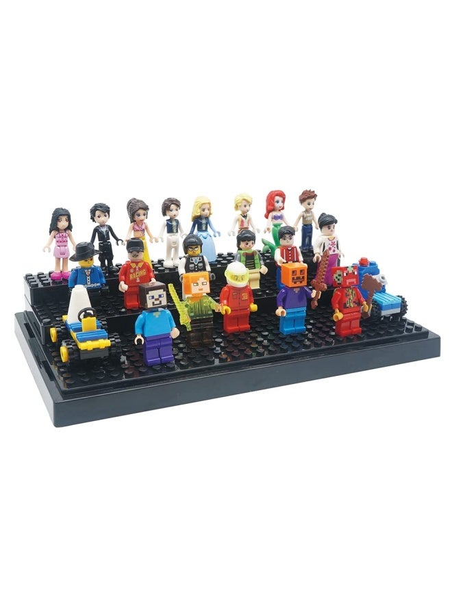 X XINÂ·SHI Display Case for Minifigure Action Figures Blocks Display Box Storage for Lego Minifigures Fit for Lego LoversBlack  - Image 5
