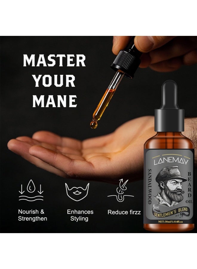 LANEMAY Beard Growth Oil, Beard Oil For Men Growth, Make The Beard More Full, Thick And Smooth, Strengthens And Moisturizes Beard 30ml - Image 5