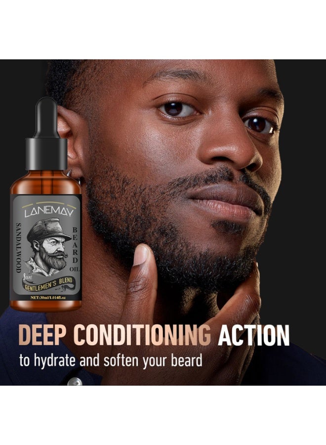 LANEMAY Beard Growth Oil, Beard Oil For Men Growth, Make The Beard More Full, Thick And Smooth, Strengthens And Moisturizes Beard 30ml - Image 2