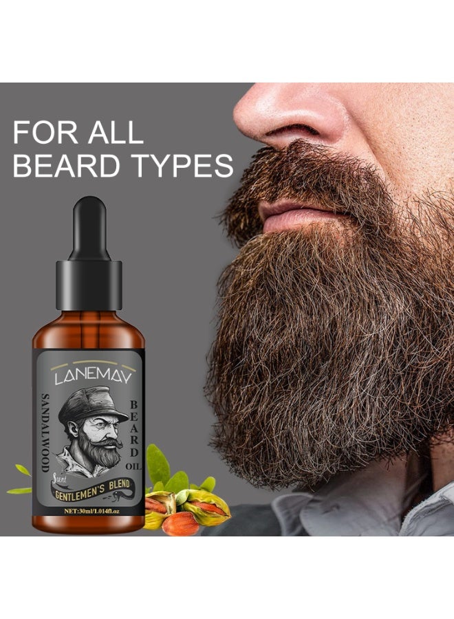 LANEMAY Beard Growth Oil, Beard Oil For Men Growth, Make The Beard More Full, Thick And Smooth, Strengthens And Moisturizes Beard 30ml - Image 4