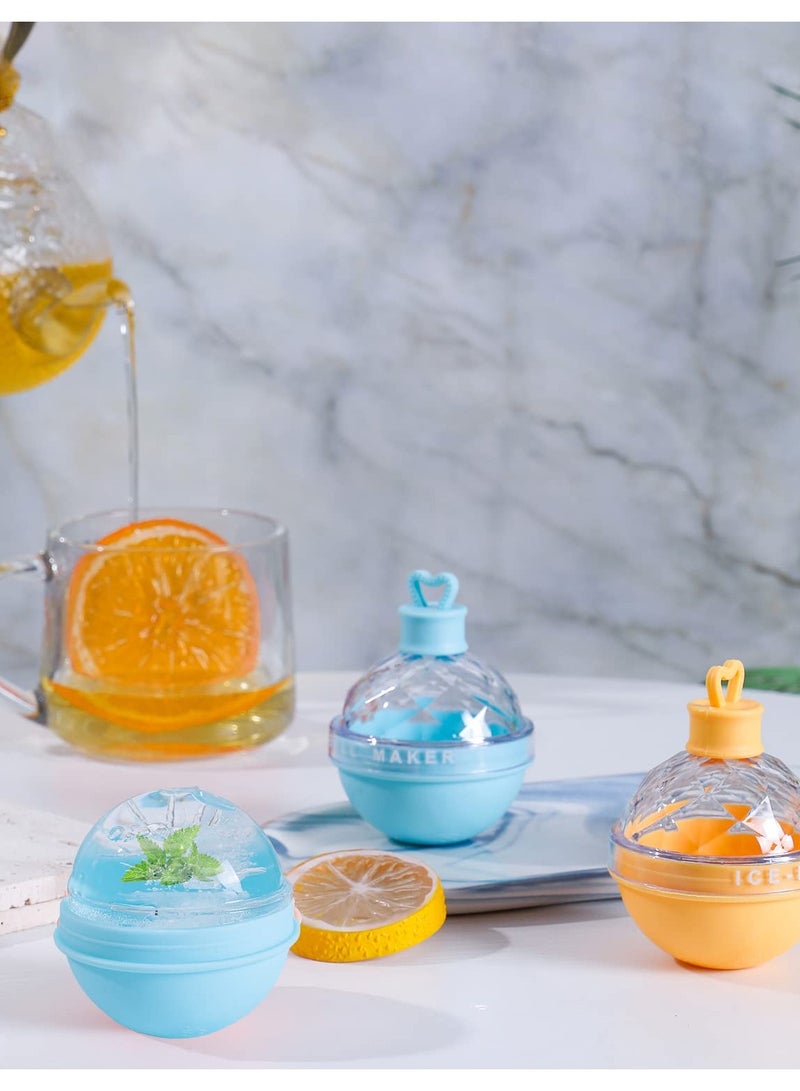Premium 6-Pack Round Ice Ball Maker for Whiskey and Cocktails, 2.5 Inch Silicone Molds for Perfect Drinks with Family and Friends - Image 4