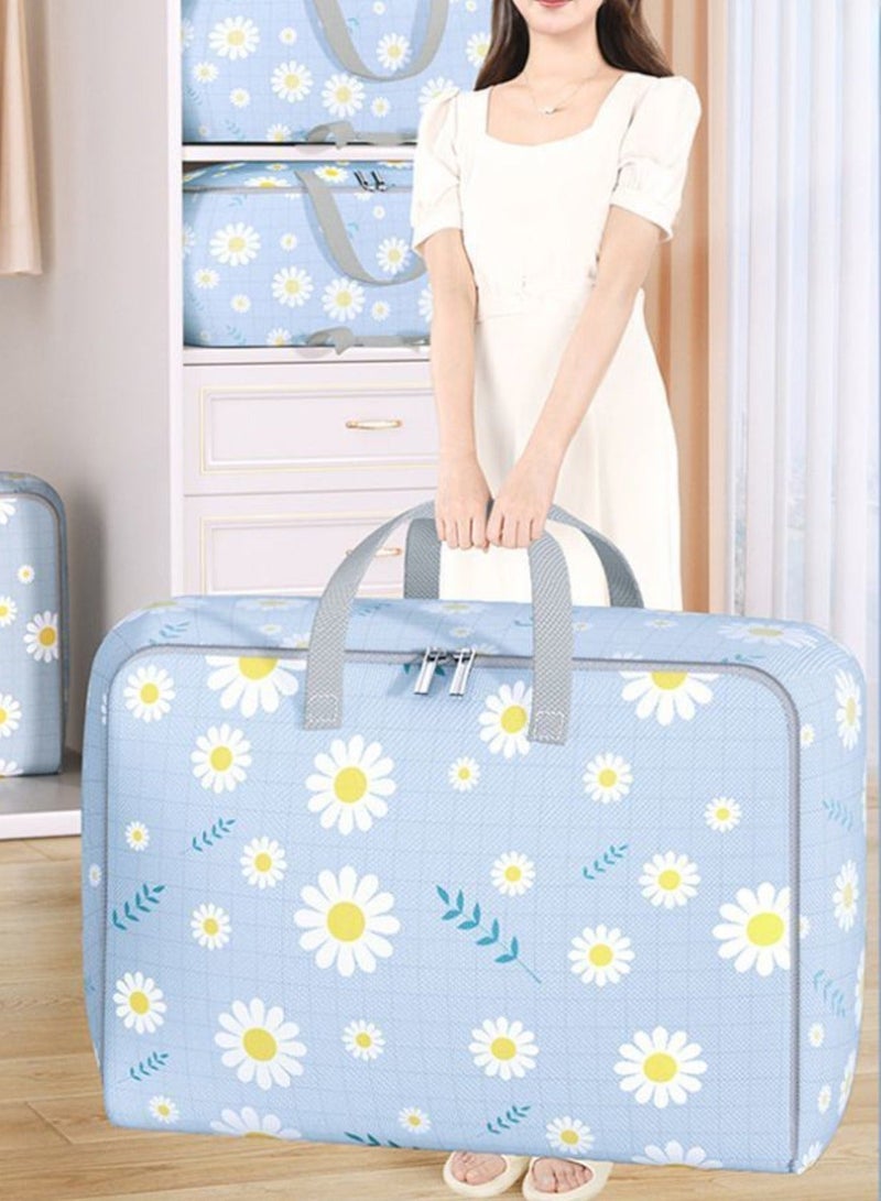 3 Pcs 55*50*25cm Space Saving Self Compression Organizer, Compression Storage Bags Space Saver Bags for Storing Clothes, Comforters, Blankets, Pillows - Image 2