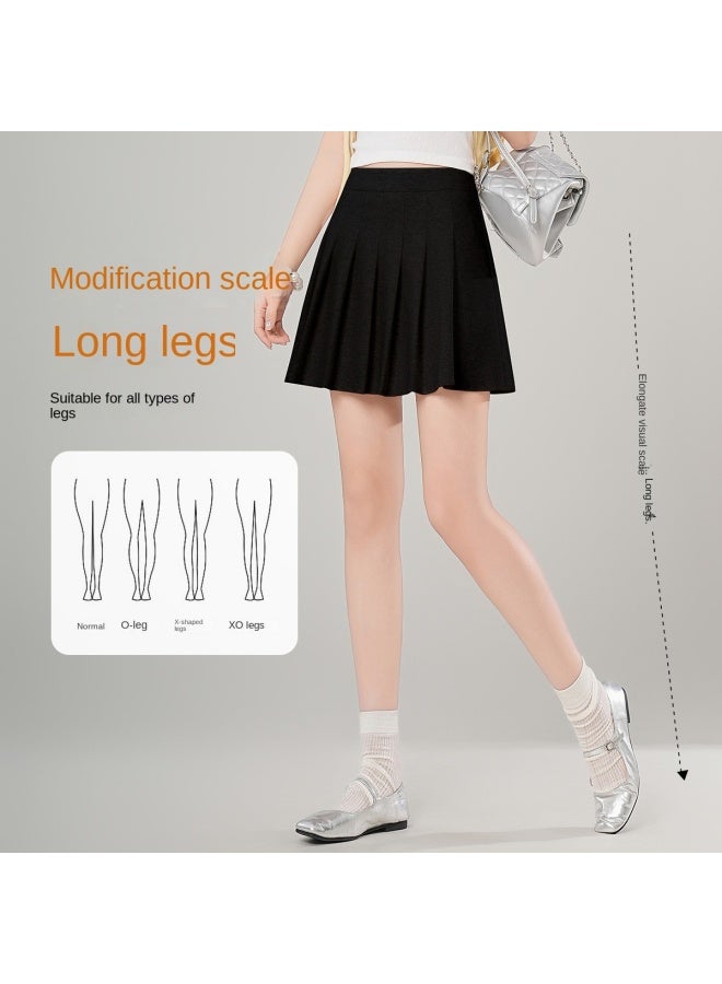 【casual Fashion Pleated Skirt】 مجموعة جديدة للصيف ميكرو-مطوي مرن مبطن عالي الجودة تنورة قصيرة تنورة ميدي للنساء - Image 4