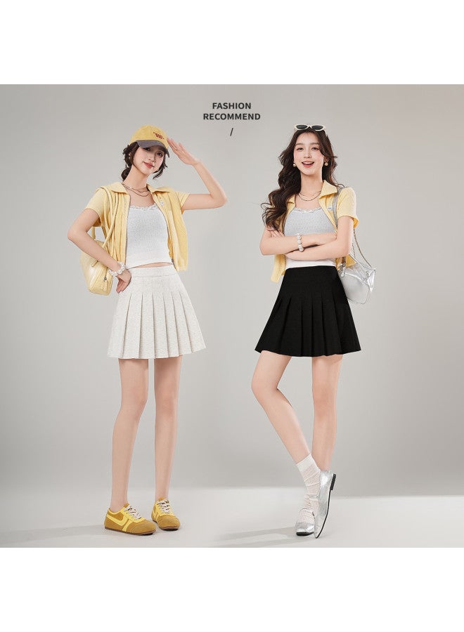 【casual Fashion Pleated Skirt】 مجموعة جديدة للصيف ميكرو-مطوي مرن مبطن عالي الجودة تنورة قصيرة تنورة ميدي للنساء - Image 5