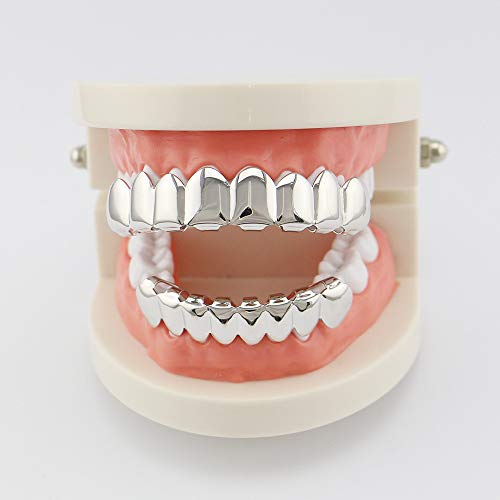 OOCC 18K Gold Plated Hip Hop Caps Custom Fit Top & Bottom Grillz Set Teeth Grills Mouth - Image 3