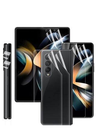 [مجموعتان من 8 قطع] واقي شاشة Galaxy Z Fold 5 2023، طبقة داخلية من مادة TPU + غطاء خارجي كامل + واقي شاشة بغطاء خلفي، وضوح عالي، مضاد للكسر، خالٍ من الفقاعات لواقي شاشة Samsung Z Fold 5 5G - pzsku/Z9FCA08AC63150D45595BZ/45/_/1692615422/e5e20358-fc0c-4b53-8984-13210994b59d