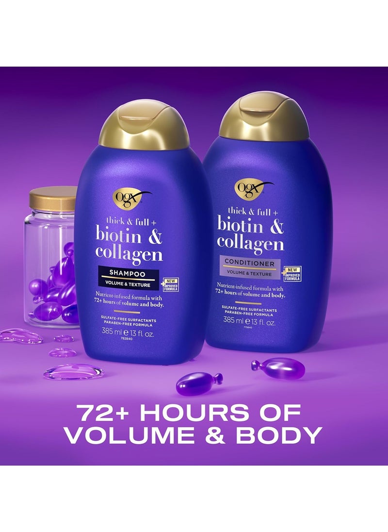 Ogx - Biotin And Collagen Shampoo Plus ConditionerPack of  2 - Image 1