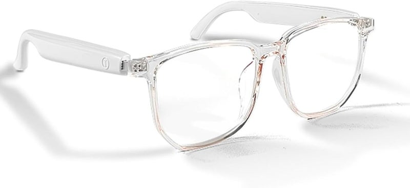 نظارات للنساء، عدسات تصفية الضوء الأزرق، مع مكبر الصوت مكافحة نظارات بلوتوثمكالمة واضحة فتح الأذن القيادة الصوتية، مؤتمرات الويب، البودكاست، الاستماع إلى الموسيقى (مكافحة الضوء الأزرق) - Image 1