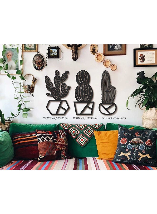 3 Set Of Cactus Wall Art  - Image 2