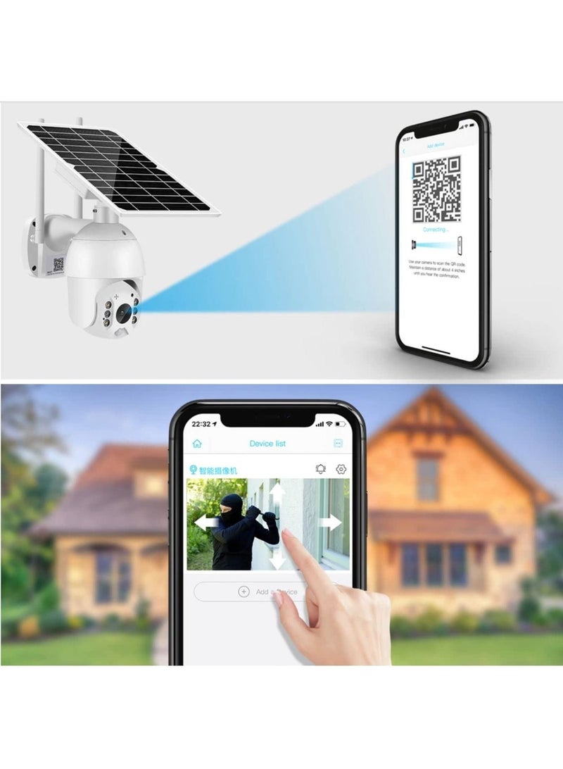 5MP 4G Sim Card QHD Solar Outdoor Surveillance Camera, 360 Degree Pan/Tilt Rotation - Image 5