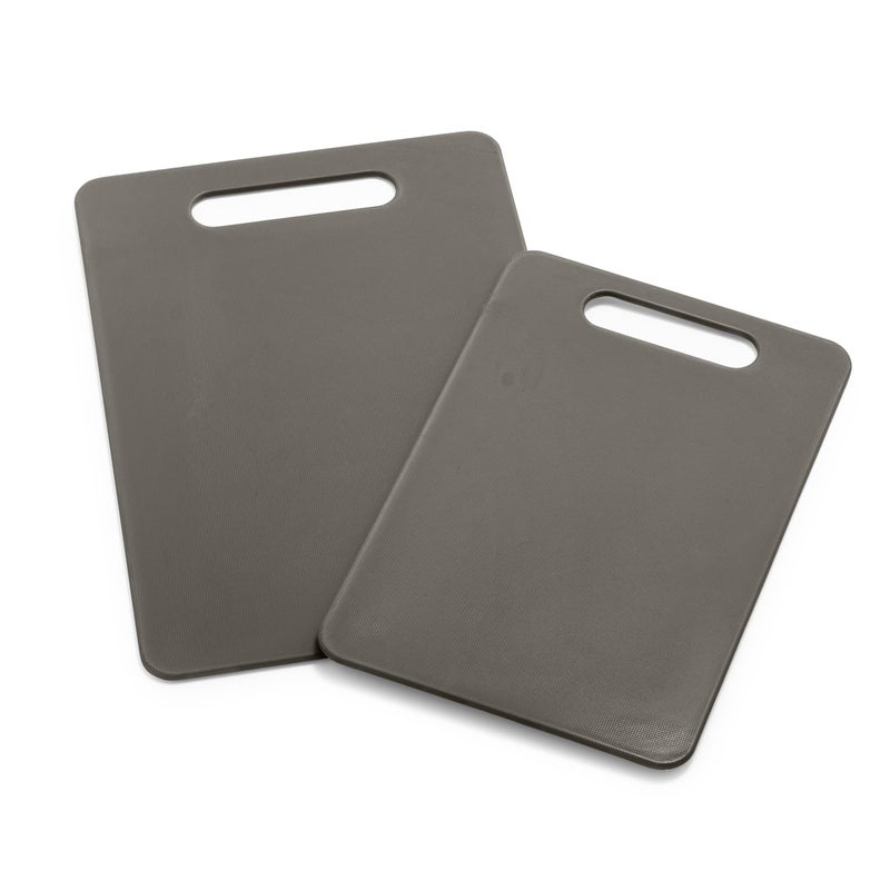 GreenLife Cutting Board Set 8x12 10x14 Extra Durable Meal Prep NonSlip Grip Handles Crack Resistant Dishwasher Safe Reversible Versatile Kitchen Essentials Gray