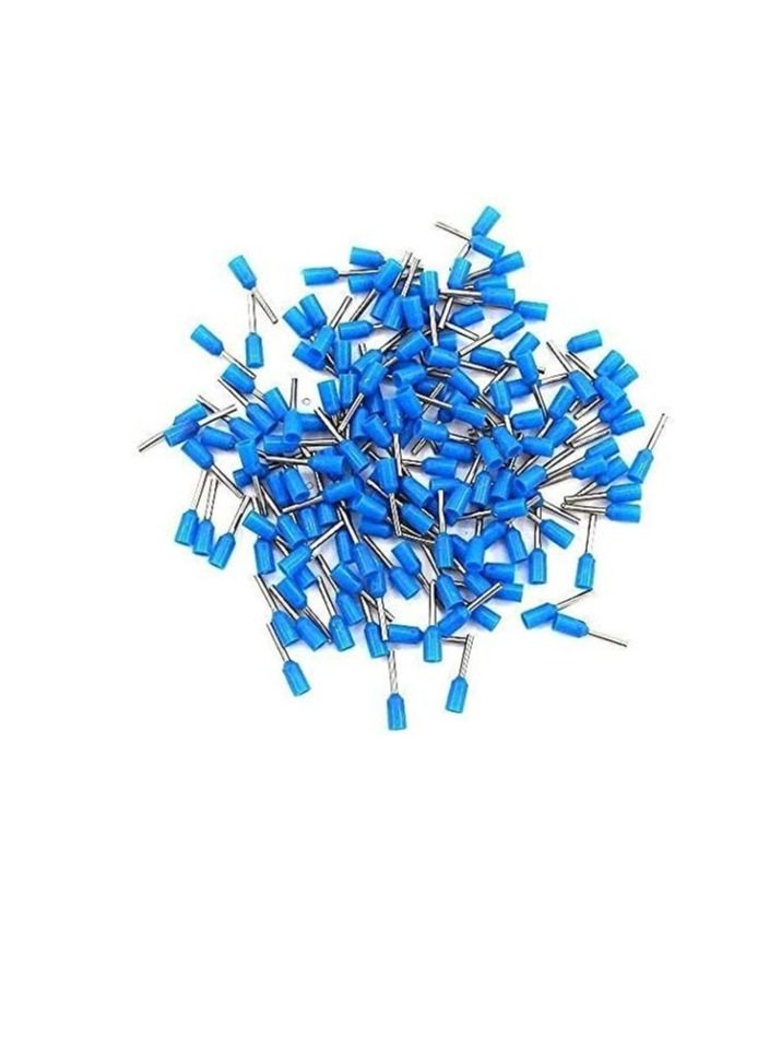 Insulated Ferrules Terminal Block Cord End Wire Tubular Connector, Electrical Crimp Cable Lugs, Terminal Cable Crimp Cable Sleeve for Wire Connection (Pack of 100) (0.75mm - E7508, Grey) - Image 1