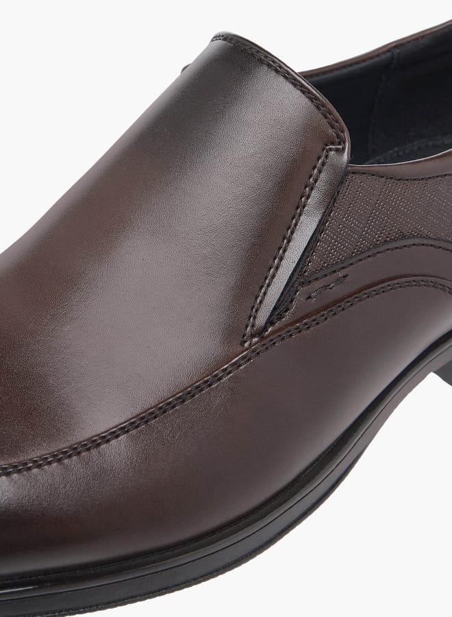 LBL by Shoexpress Men Textured Slip-On Loafers - Image 4