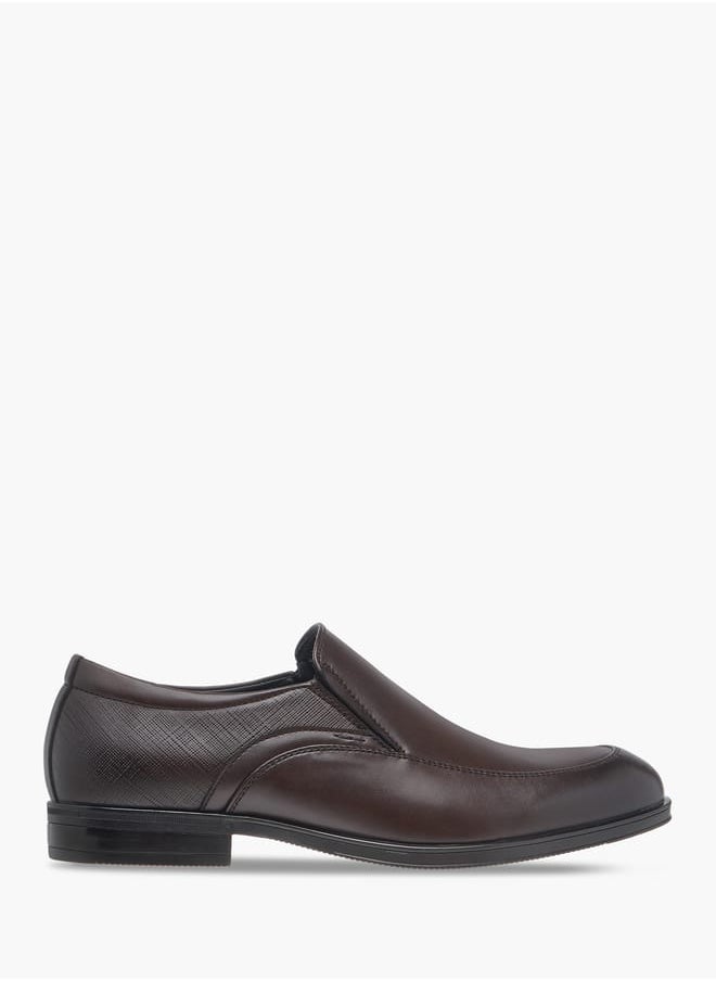 LBL by Shoexpress Men Textured Slip-On Loafers  - Image 3
