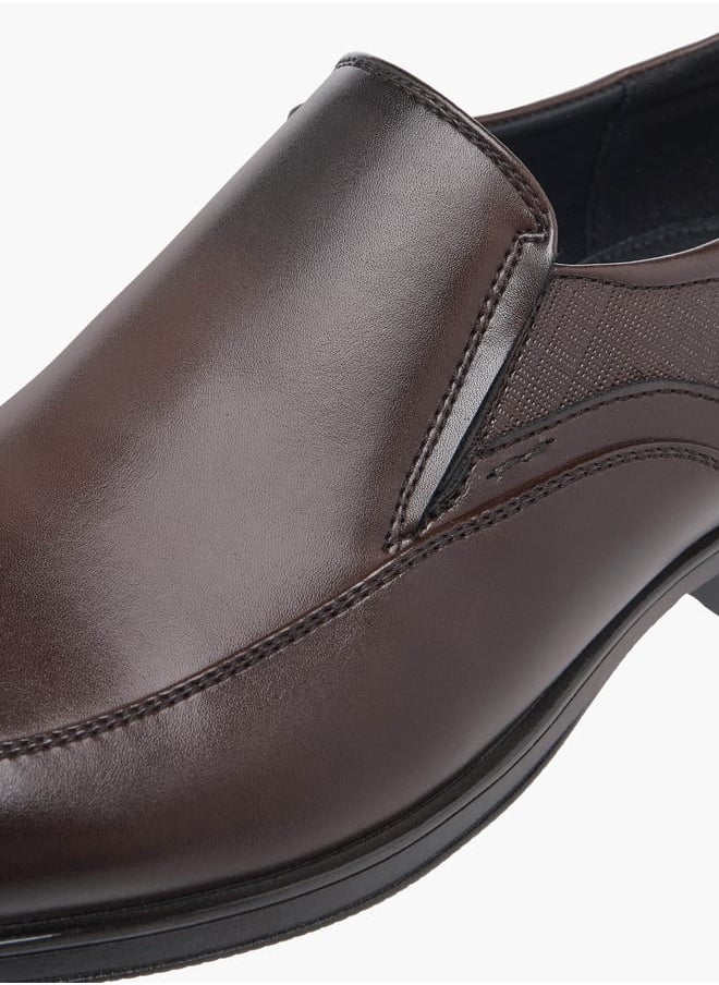 LBL by Shoexpress Men Textured Slip-On Loafers  - Image 4