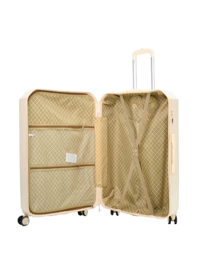 MORANO 4-Piece Luggage Trolley Bag Set Beige - Image 5