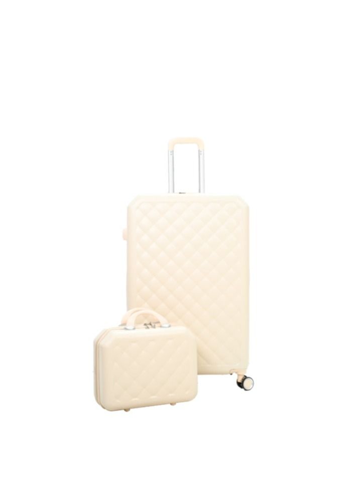 MORANO 4-Piece Luggage Trolley Bag Set Beige - Image 4