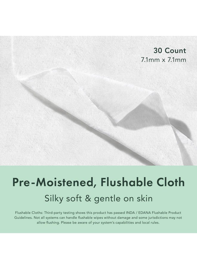 رائيل مناديل Rael Feminine Wipes، مناديل قابلة للتصريف، متوازنة الحموضة - حجم مناسب للسفر، لجميع أنواع البشرة، خالية من البارابين، للاستخدام اليومي (10 قطع، عبوة من 3 قطع) - Image 2