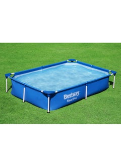 Bestway 56401-Steel Pro Rectangular Frame Above Ground Swimming Pool 2.21mx1.50mx43cm, 1200L  - Image 3